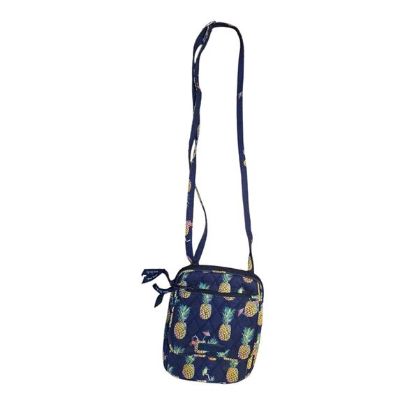 Vera Bradley Mini Hipster Crossbody in Toucan Party Bird Pineapple Paradise - Picture 2 of 8